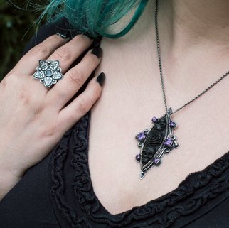 Handfabricated gothic jewelry in sterling silver